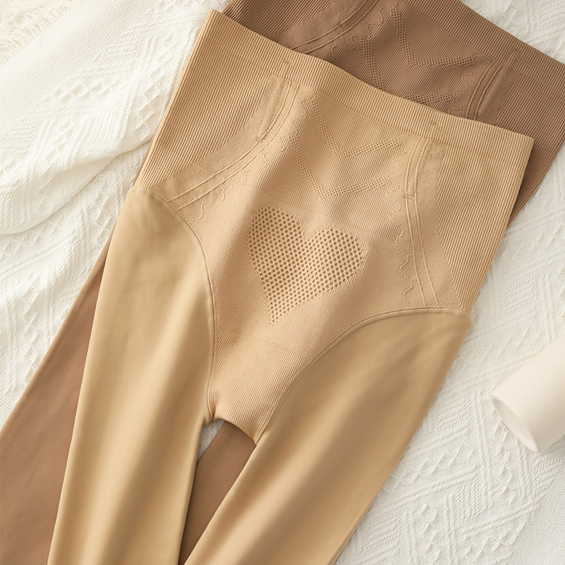 小个子肉色打底裤女春秋薄款外穿秋冬加绒水光连裤袜高腰光腿神器