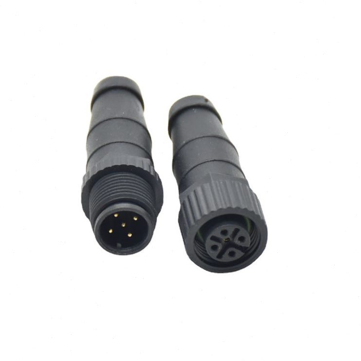 甄选NMEA2000船舶导航系统M12-5芯120Ω终端电阻接头全塑胶连接器