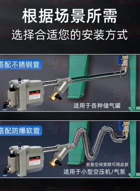 空压机储气罐自动排水器SH68气泵自动排水阀放水阀零气损耗排水器