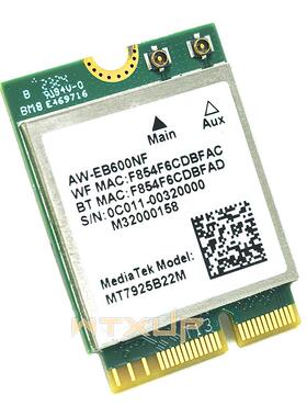 MT7925 WIFI7千兆5G/6G三双频内置M.2无线网卡5.4蓝牙BE200 AX210