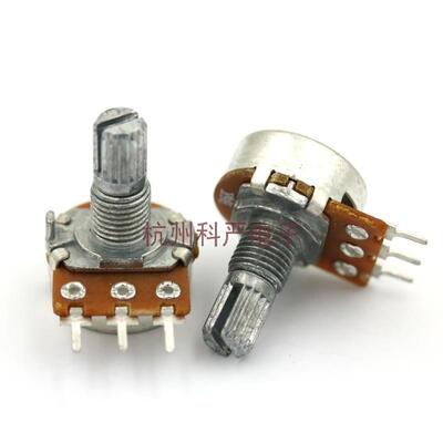 WH148高品质单联电位器B5KB10KB20KB50KB100K双联电位器音量调速