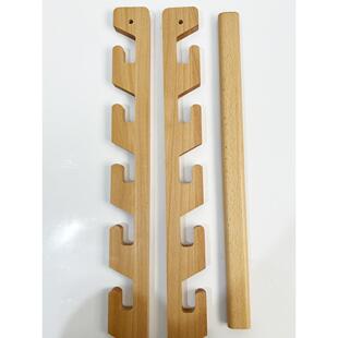 榉木任意撑可调节挂衣杆衣通儿童成长型挂杆衣橱横杆橱柜挂杆法兰