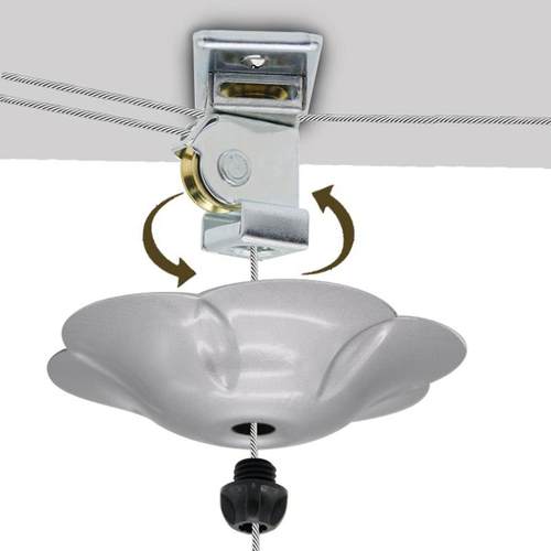 一聚美家阳台手摇晾衣架支架滑轮装饰顶板双极顶板修补配件钢板架