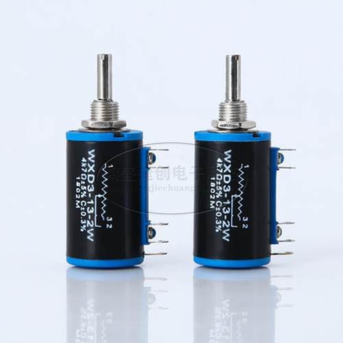 WXD3-13-2W多圈精密可调电位器滑动变阻器绕线4.7K欧10K 刻度旋钮