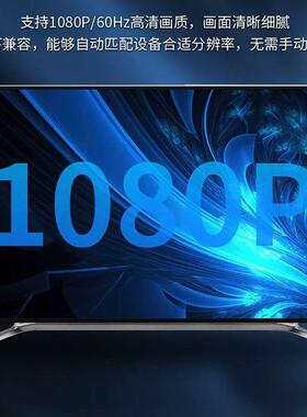 HDMI转VGA线1.8米1080p黑色袋装高清转换头镀金插片跨境vga投屏线