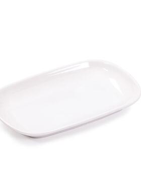 白色密胺样茶盘方形小号茶叶感官审评室评审用具茶样叶底展示托盘