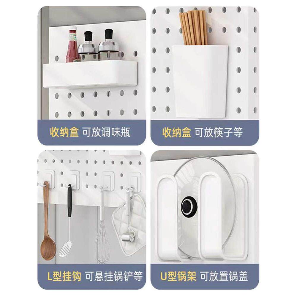 定制热水器遮挡罩燃气管道装饰洞洞板厨房壁挂神器遮丑锅炉置物架