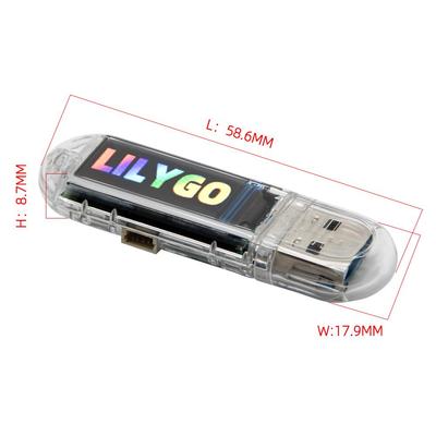 LILYGO® T-Dongle-S3 开发板 0.96寸液晶显示屏支持WiFi蓝牙TF卡