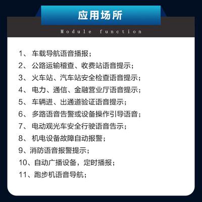 语音模块芯片定制串口控制带4MBYTE内存USB下载组合播报CH8001FL