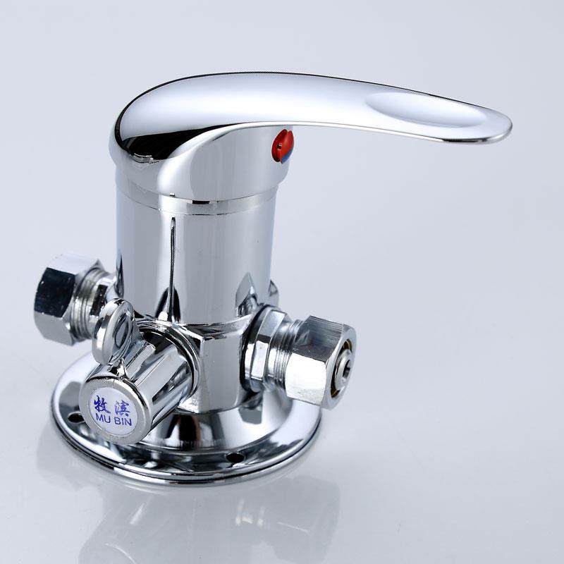 太阳能热水器混水阀冷热水龙头淋浴花洒配件大全混合阀带上水开关