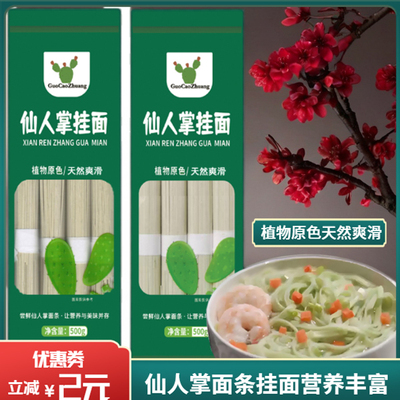 仙人掌面条米邦塔仙人掌榨取原料植物原色天然爽滑龙须面
