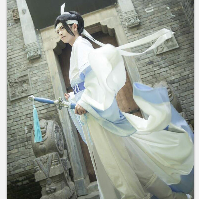 魔道祖师同款cos少年成人祖师男古装蓝忘机江厌离魏无羡汉服套装