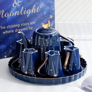 耐高温陶瓷水具客厅茶杯茶具冷水壶喝水杯具 现代轻奢家用杯子套装