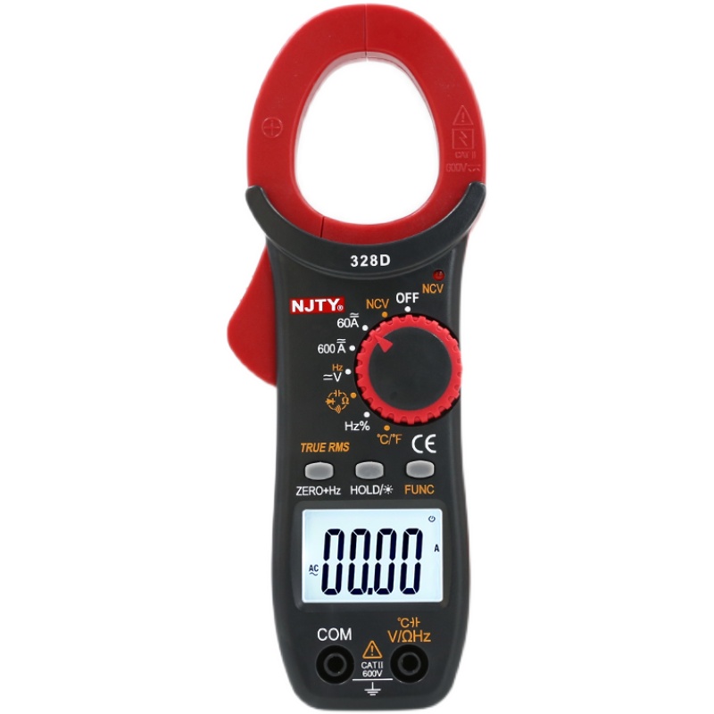 天宇328D交直流数字钳形w表高精度万用表钳形电流表温度电容钳表