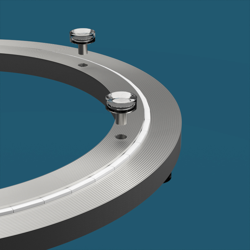 餐桌40cm转盘底座轴承消音铝合金旋转桌子圆桌家用实木大理石玻璃