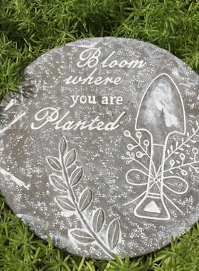 美式户外别墅草坪垫脚石脚踏石原话庭院装饰摆件美式园艺装饰