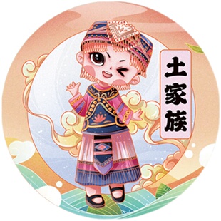 幼儿园56个民族环创挂图 走廊楼道墙面装饰画挂画3d立体墙贴pvc板