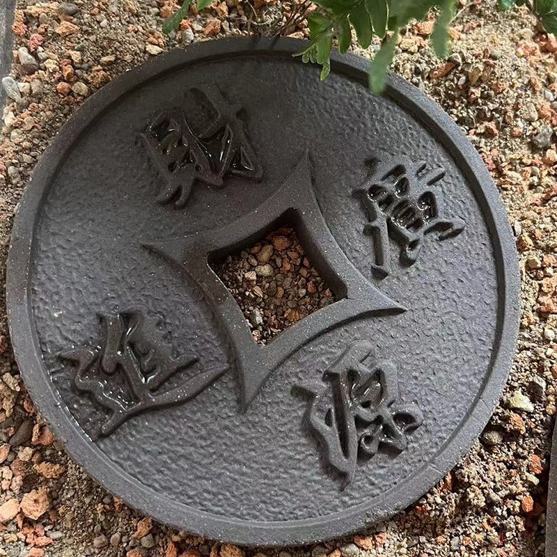 黄缘陆龟半水乌龟苗圆盘砖垫材守宫蜥蜴角蛙餐盘食台造景爬宠装饰