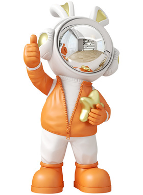 太空人宇航员小摆件客厅酒柜老板办公室柜子软装饰品桌面卡通人物