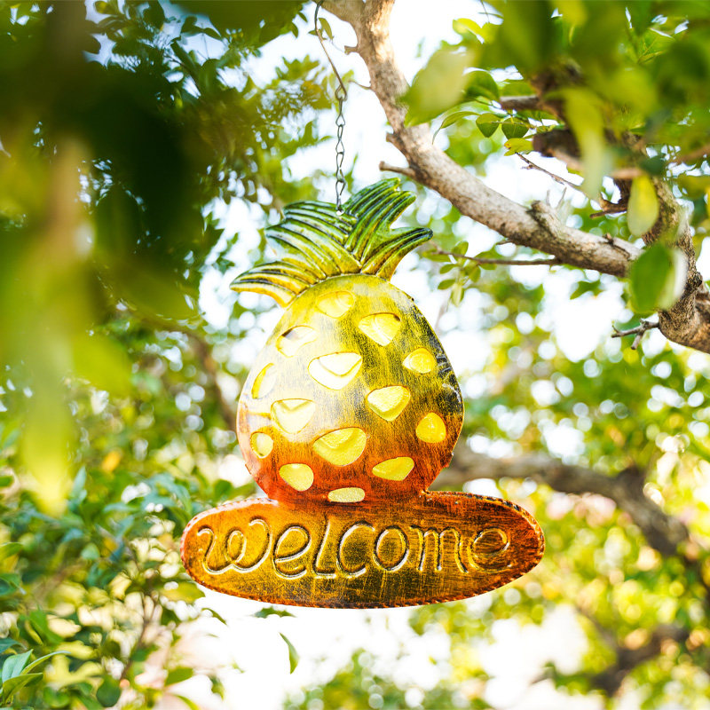 菠萝风铃挂饰铃铛挂件院子装饰家居饰品园装饰欢迎牌风铃,家居饰品,户外/庭院摆件,淘宝优惠券,粉丝福利购,淘宝优惠卷