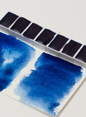 酞菁蓝 hhlonine lue全合成单一色粉固体水彩颜料风景