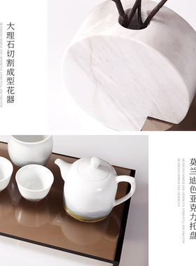 现代书架软装家居饰品售楼部样板间门店书房装饰品