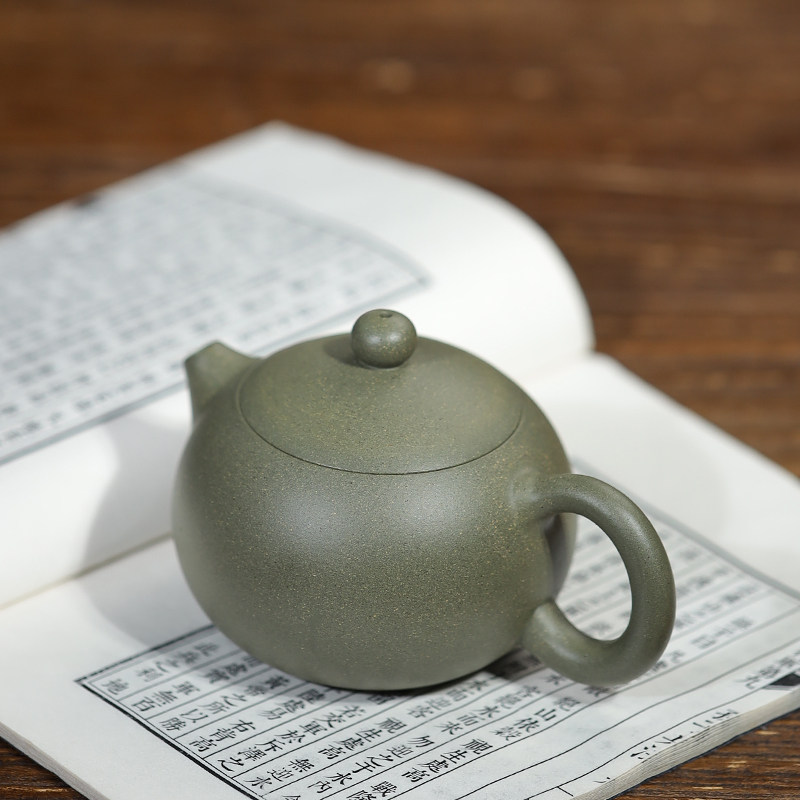 紫砂壶原矿豆青泥全纯手工功夫茶具球正宗宜兴泡茶壶西施壶