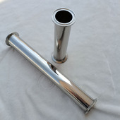 卫生级快装 钢管管子法兰米钢制 直管卡箍卡盘式