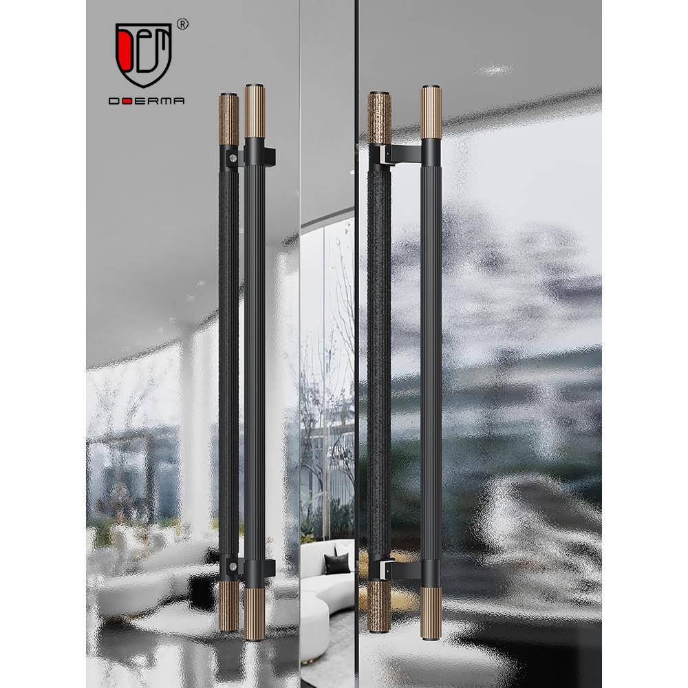 高端框架玻璃门把手金色Normcore实木盒子门把手斯堪的纳维亚黑色