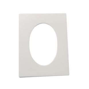 墙排装饰盖椭圆形加宽边50管墙洞斜孔遮挡盖板长方形遮丑美观面板