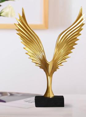 大鹏展翅鹰现代简约大展宏图创意家居小摆件客厅办公室酒柜装饰品