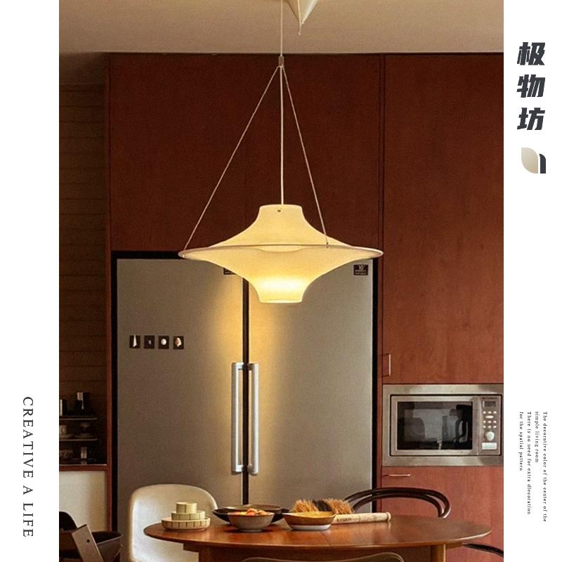 中古Lokki海鸥餐厅吊灯法式复古书房创意艺术客厅卧室吧台飞碟灯