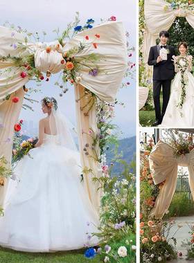 蝴蝶结之门 拍照道具网红装饰打卡婚庆派对活动布置节日场景花艺