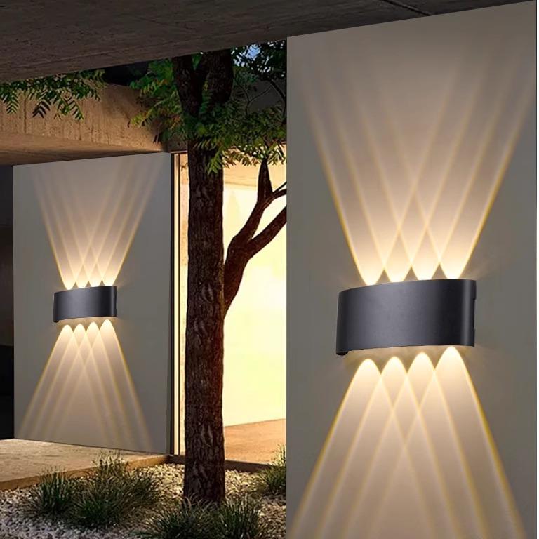 防水壁灯户外洗墙射灯阳台过道灯led楼梯灯室外庭院外墙壁灯射灯