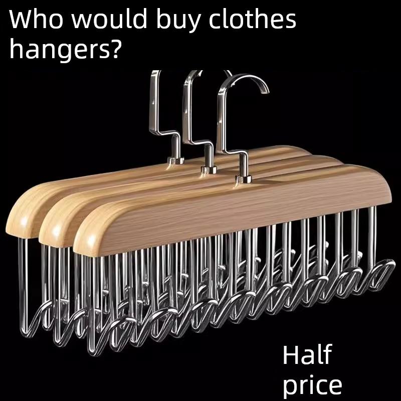 木制实木吊架家用多功能内衣挂钩背心宿舍储藏神器内衣货架