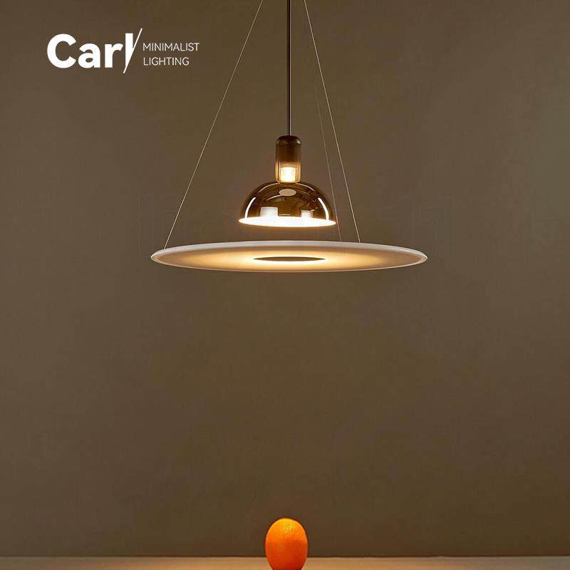 意大利Fl0S frisbi 简约餐厅吧台飞碟吊灯餐桌设计师书房书桌灯具