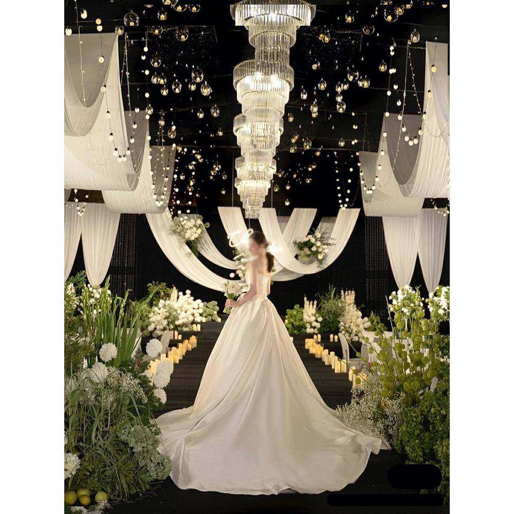 婚礼窗帘韩国弹力织物天花板牛奶丝绸酒店舞台纱布装饰婚礼大厅布,节庆用品/礼品,节庆布艺用品,淘宝优惠券,粉丝福利购,淘宝优惠卷