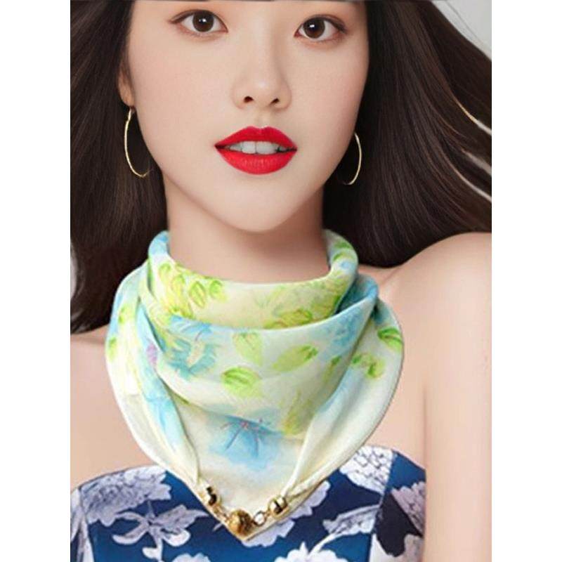 磁扣丝巾女夏季防晒护颈薄纱巾小金球百搭时尚洋气新款磁吸扣围巾,服饰配件/皮带/帽子/围巾,防晒脖套,淘宝优惠券,粉丝福利购,淘宝优惠卷