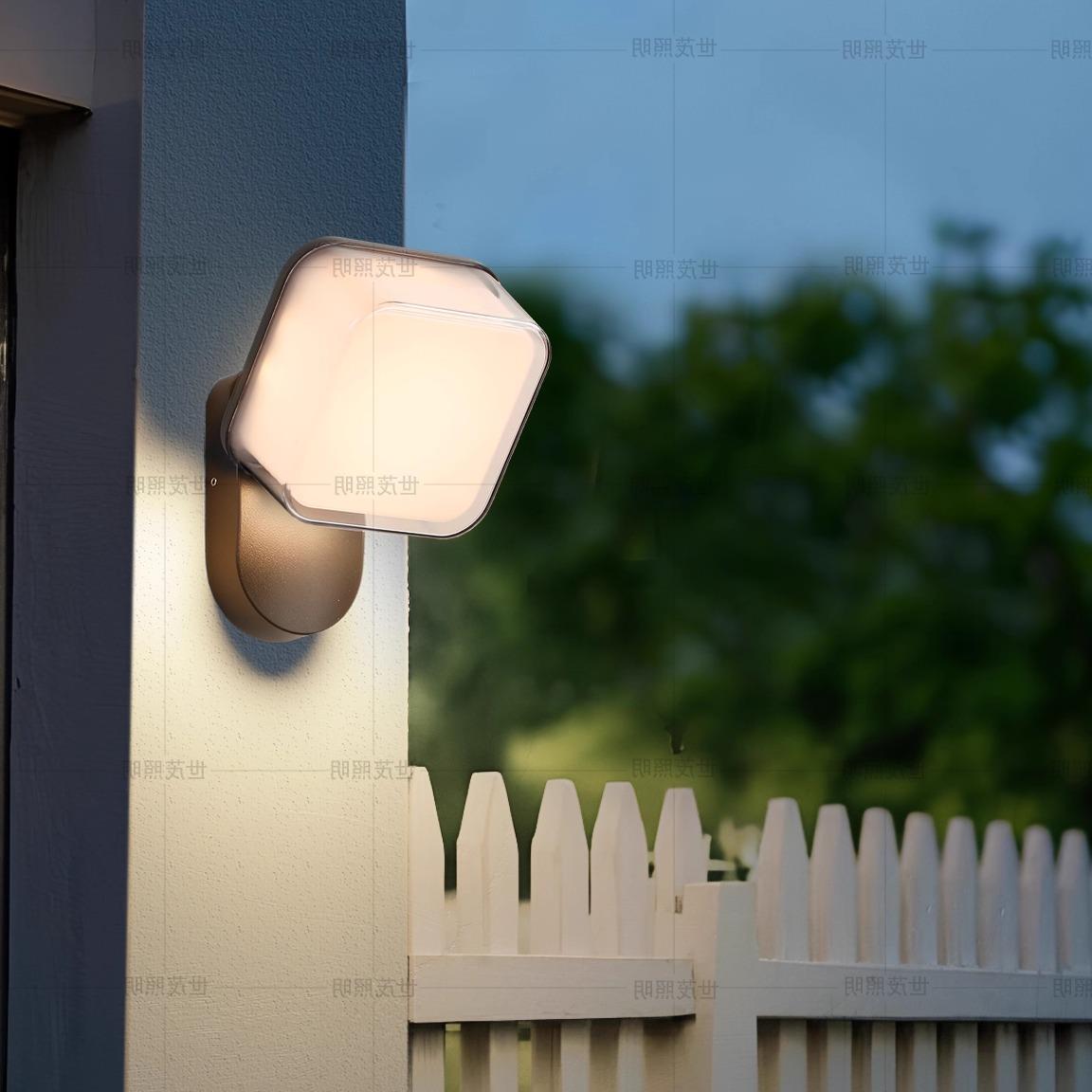 户外壁灯防水感应墙壁灯室外楼梯灯阳台露台门口灯庭院花园照明灯