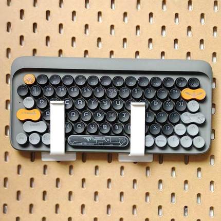 【兼容Yi家】晾杯钩，洞洞板键盘托 托架，竖向L架，保鲜纸收纳层