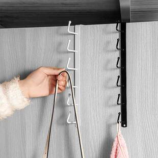 柜门挂钩免打孔学生宿舍衣柜上包包挂勾架多功能竖排钩挂帽子神器