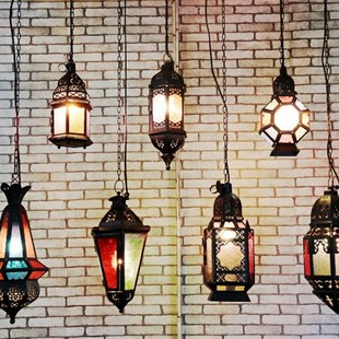 复古火锅店吊灯特色异域灯漫咖啡吧台吊灯酒吧网咖摩洛哥灯饰灯具