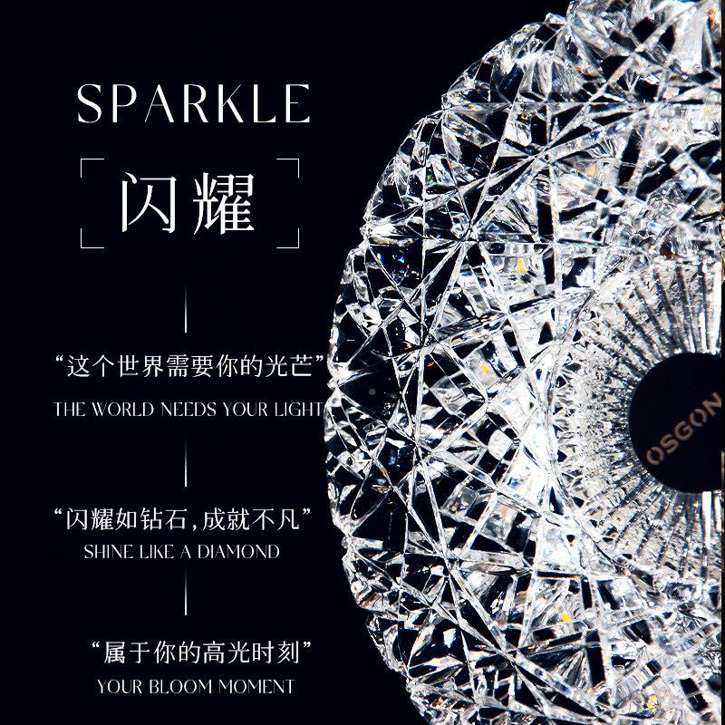 ︱轻水晶/感奢装饰台灯摆件氛围办公钻室置物︱灯闪耀