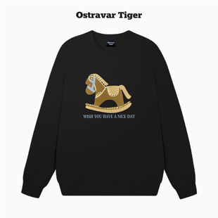 2025秋冬情侣圆领无帽男女卫衣上衣 Tiger美式 专柜新款 Ostravar