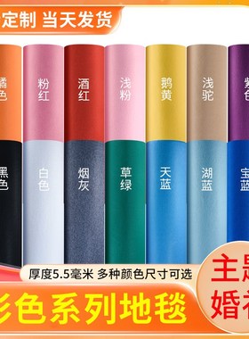 拉绒红地毯舞台加厚灰色蓝色绿色开业满铺结婚庆长期使用会展起绒