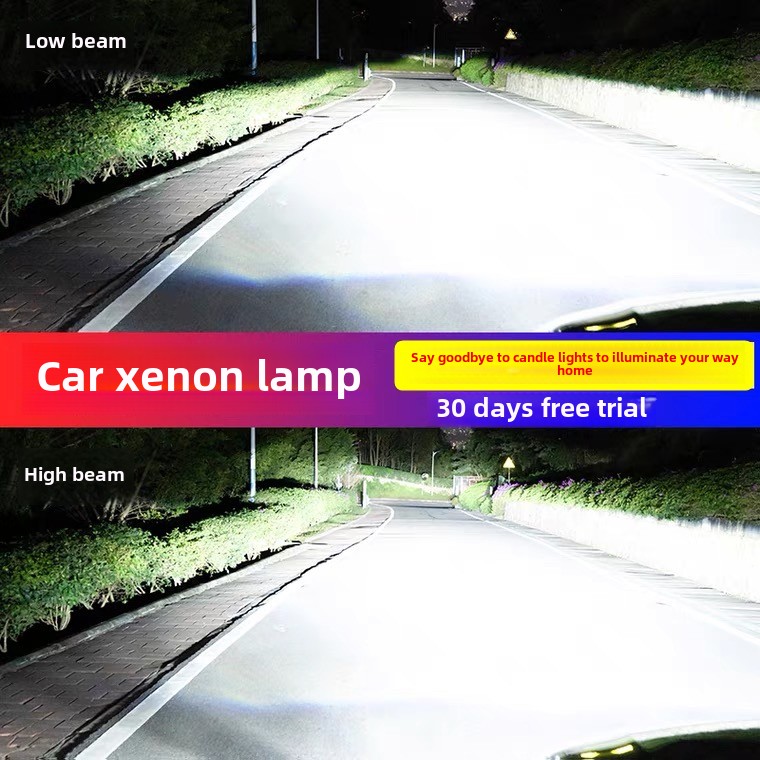 氙灯组快旗100W80W汽车疝气大灯泡H7H19005H4Hid超亮强光改装