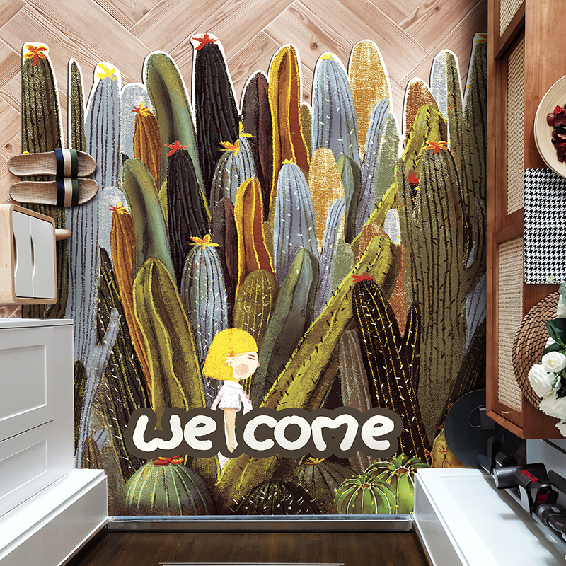 新 皮革防滑入户垫玄关毯可擦洗门垫家用免洗地毯PVC光面地垫定制