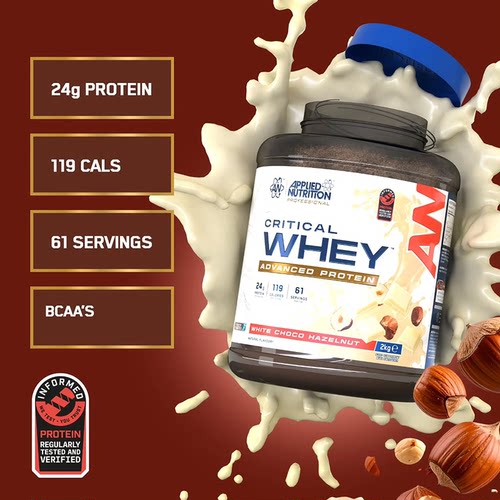 英国APPLIED NUTRITION奥博力三重混合乳清分离蛋白粉2kg健身补剂
