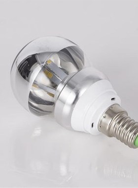 LED半电镀无影灯泡护眼E27E14螺口110V220V暖白光魔豆吊灯光源G45