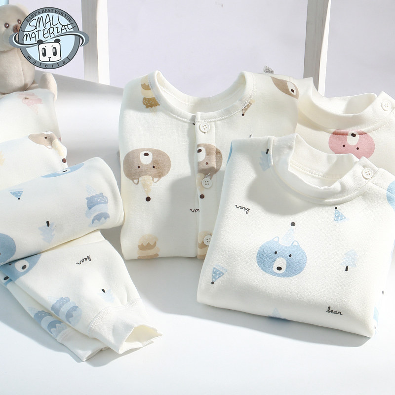 儿童内衣套装加绒加厚男童女宝宝秋衣秋裤婴儿保暖衣服幼儿秋冬季